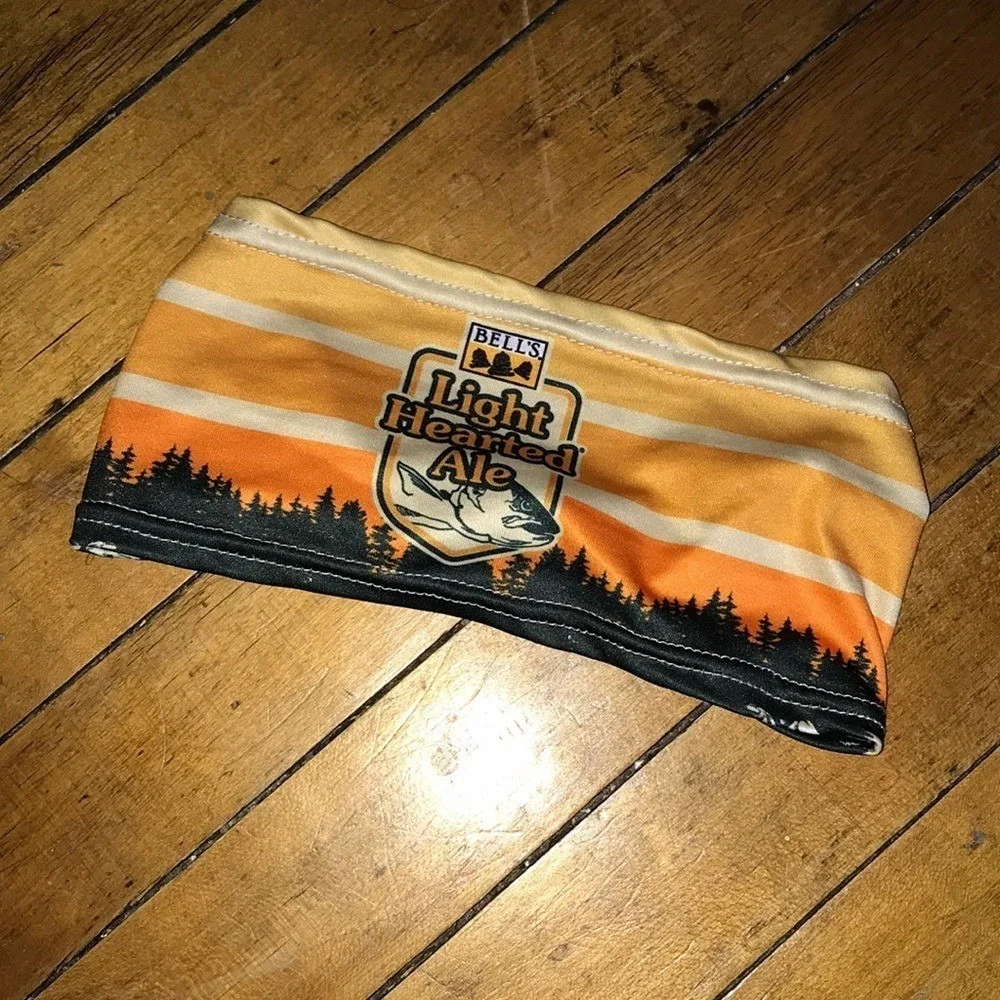 Bell's Light Hearted Ale Orange Striped Headband